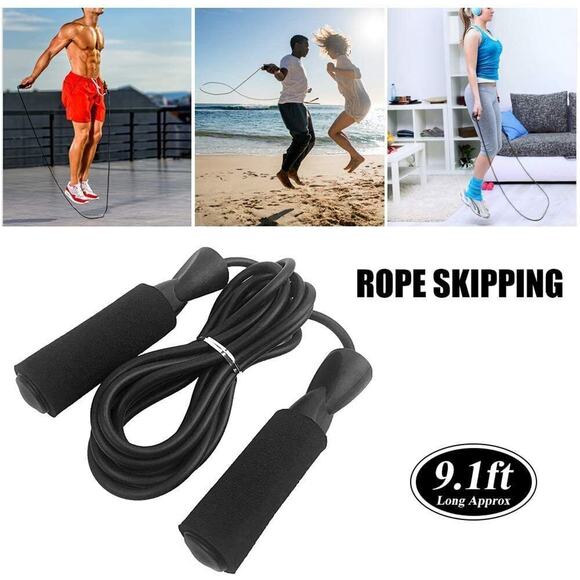 Adjustable Jump Rope Speed Skipping Rope for Boxing MMA Training Gym Fitness - Picture 2 of 11